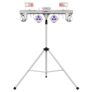 (2) Chauvet DJ GigBar Move White Effect Light Systems with Fog Machine &amp; Programmable DMX Controller Package