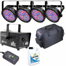 (4) Chauvet DJ SlimPAR 56 &amp; Fog Machine Package