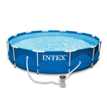 10' x 30" Metal Frame Above-Ground Pool Set with Filter Pump and Maintenance Kit