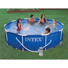 10' x 30" Metal Frame Above-Ground Pool Set with Filter Pump and Maintenance Kit