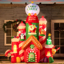 10ft Inflatable Christmas Candy Castle