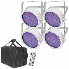 (4) Chauvet DJ EZpar 64 RGBA in White Bundle