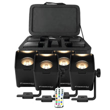 (2) Chauvet DJ Freedom Q1N Pin Spot RGB+WW Light Systems with Protective Transport Case Package