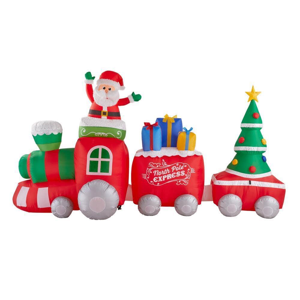 11.5 ft North Pole Express Train Holiday Inflatable