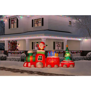 11.5 ft North Pole Express Train Holiday Inflatable