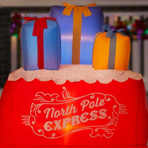 11.5 ft North Pole Express Train Holiday Inflatable