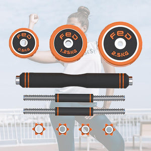 1 Set Adjustable Dumbbells Fitness Dumbbells Household Household Dumbbell Barbell Fitness Dumbbell for Men and Women