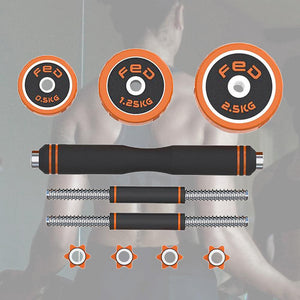 1 Set Adjustable Dumbbells Fitness Dumbbells Household Household Dumbbell Barbell Fitness Dumbbell for Men and Women