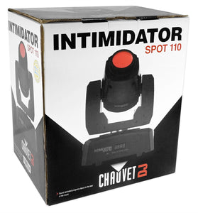 (2) Chauvet Intimidator Spot 110 Compact Moving Head Lights+LED Fog Machine