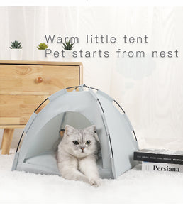 Pet Cat Tent Bed Cave For Cat Small Dog Portable Kitten Nest Sleeping Beds Indoor Outdoor Cat House