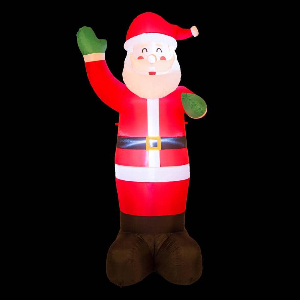 12 ft. Lighted Inflatable Santa Decor