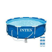 10' x 30" Metal Frame Above-Ground Pool Set with Filter Pump