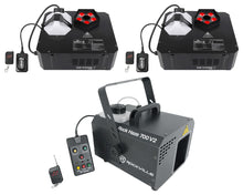 (2) Chauvet DJ GEYSER P5 DMX Fog Machines Foggers, RGBA+UV LED Effects+Hazer