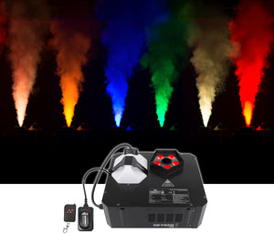 (2) Chauvet DJ GEYSER P5 DMX Fog Machines Foggers, RGBA+UV LED Effects+Hazer