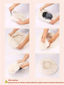 Soft Long Plush Cat Kennel Dog Kennel Winter Warm Pet Bed Cat Bed Cat Mat Animals Sleeping Sofa