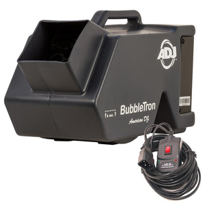 (2) American DJ BubbleTron High Output Bubble Machines with 4 Gallons of Bubble Fluid Package