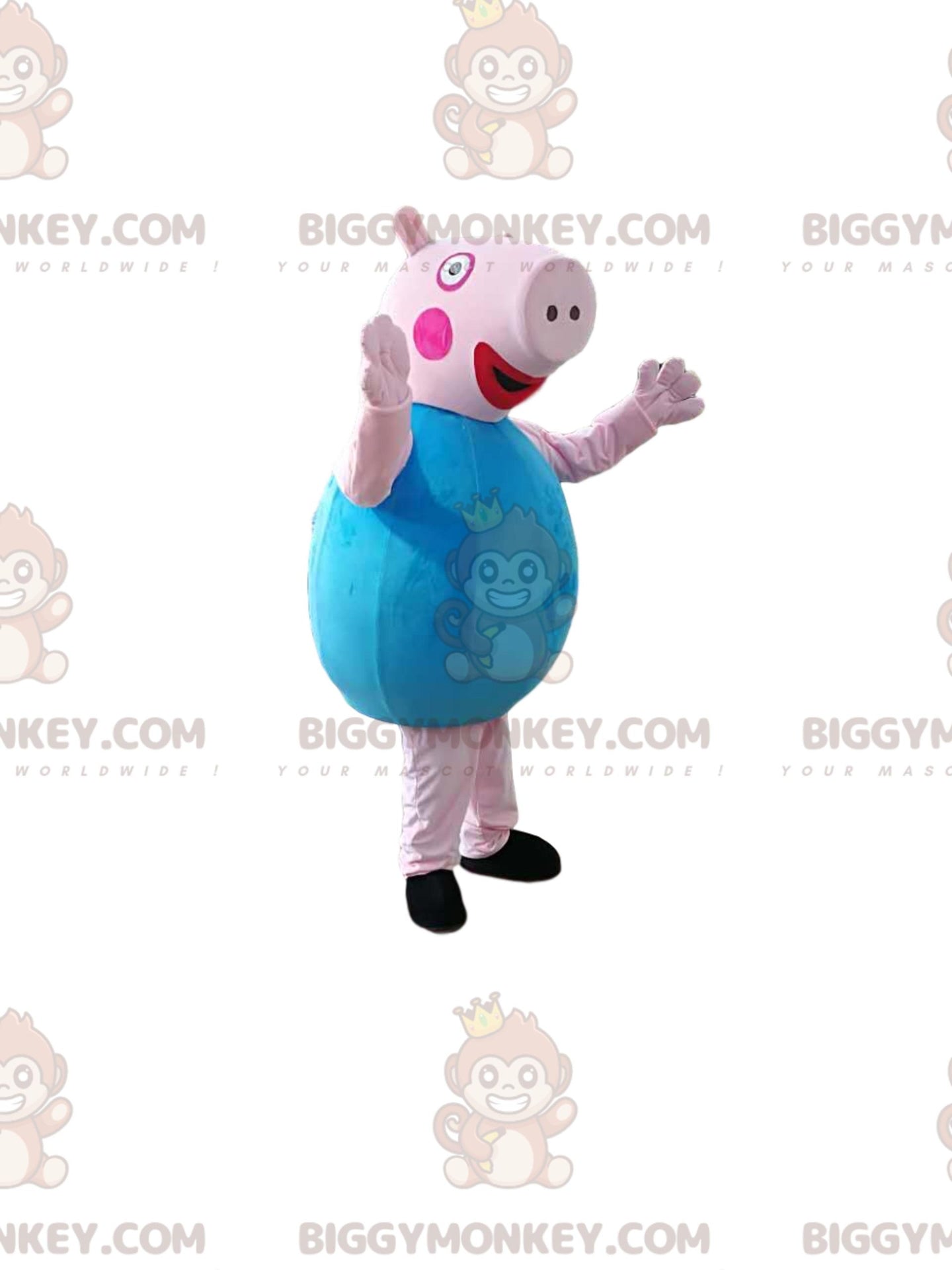 's Little Brother George Pig BIGGYMONKEYMascot Costume