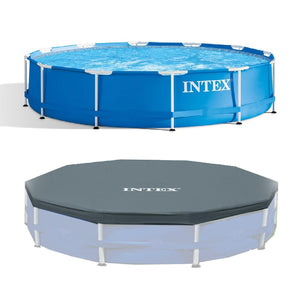 12 Foot x 30 In. Above Ground Pool &amp;  12 Foot Round Pool Cover