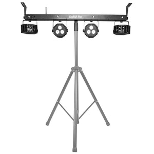 (2) Chauvet DJ GigBar Flex Pack-n-Go Effect Lighting Systems with Stands &amp; Fog Machine Package