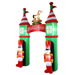 10 ft. Inflatable Santa's Toy Shop Archway