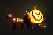 11.5 Foot Long Inflatable Grim Reaper Driving Pumpkin Carriage