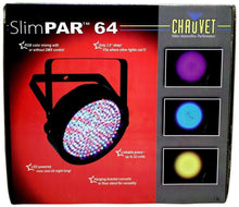 (4) Chauvet Slimpar64 Slim Par Can Wash Light DJ Up-Lights+Club Style Table