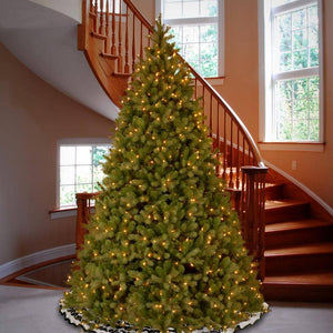 10 ft. Downswept Douglas Fir Artificial Christmas Tree with Dual Color LED Lights