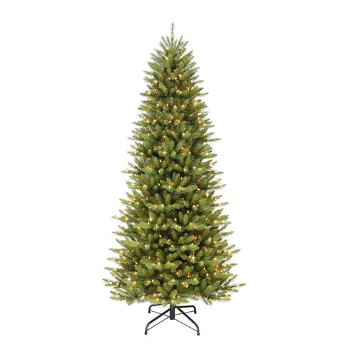 10 ft. Pre-Lit Incandescent Slim Fraser Fir Artificial Christmas Tree with 900 UL Clear Lights