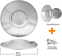 '-Directional Heat Reflector Outdoor Gas Heat Shield Accessories Aluminum Deck Home Garden Heer Heat Insulation Directional Reflection Heat Cover