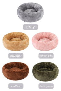 Plush Pet Cushion Sofa Plush Round Pet Kennel Warm Dog Pad Pet Supplies