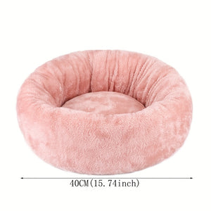 Plush Pet Cushion Sofa Plush Round Pet Kennel Warm Dog Pad Pet Supplies