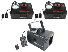 (2) Chauvet DJ GEYSER P7 DMX Fog Machines Foggers RGBA+UV LED Effects+Hazer