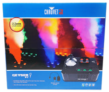 (2) Chauvet DJ GEYSER P7 DMX Fog Machines Foggers RGBA+UV LED Effects+Hazer