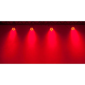 (4) American DJ ADJ MEGA HEX PAR Can RGBWA+UV Slim LED Wash Lights+LED Fogger