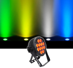 (4) Chauvet DJ SlimPar Pro H USB D-Fi RGBAW+UV LED Par Can Wash Lights+Hazer