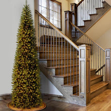 10 ft. Kingswood Fir Pencil Artificial Christmas Tree with Clear Lights