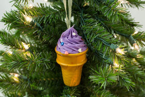 1 Set 12 Assorted 5 Inch Ice Cream Cone Foam Ornaments