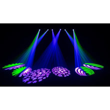 (2) Chauvet DJ Intimidator Spot 110 Lightweight LED Moving Head Spotlights with Hurricane 700 Fog Machine Package